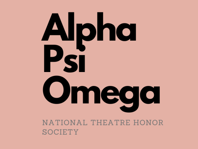 Alpha Psi Omega, Alpha Epsilon Lambda Chapter logo