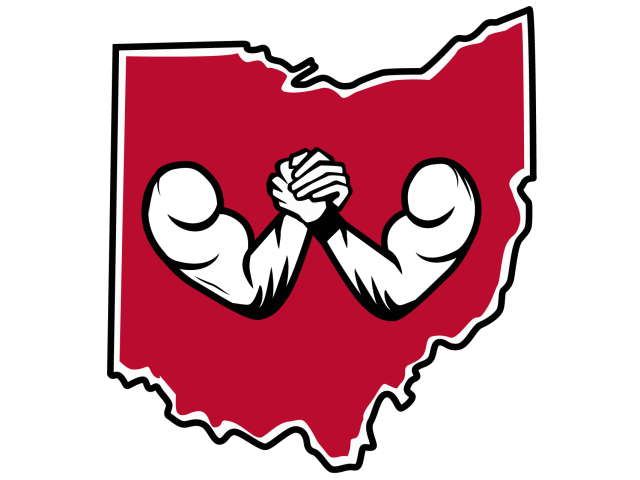 Armwrestlers at The Ohio State University Logo