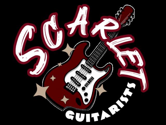 Scarlet and Pick Guitarists  Logo